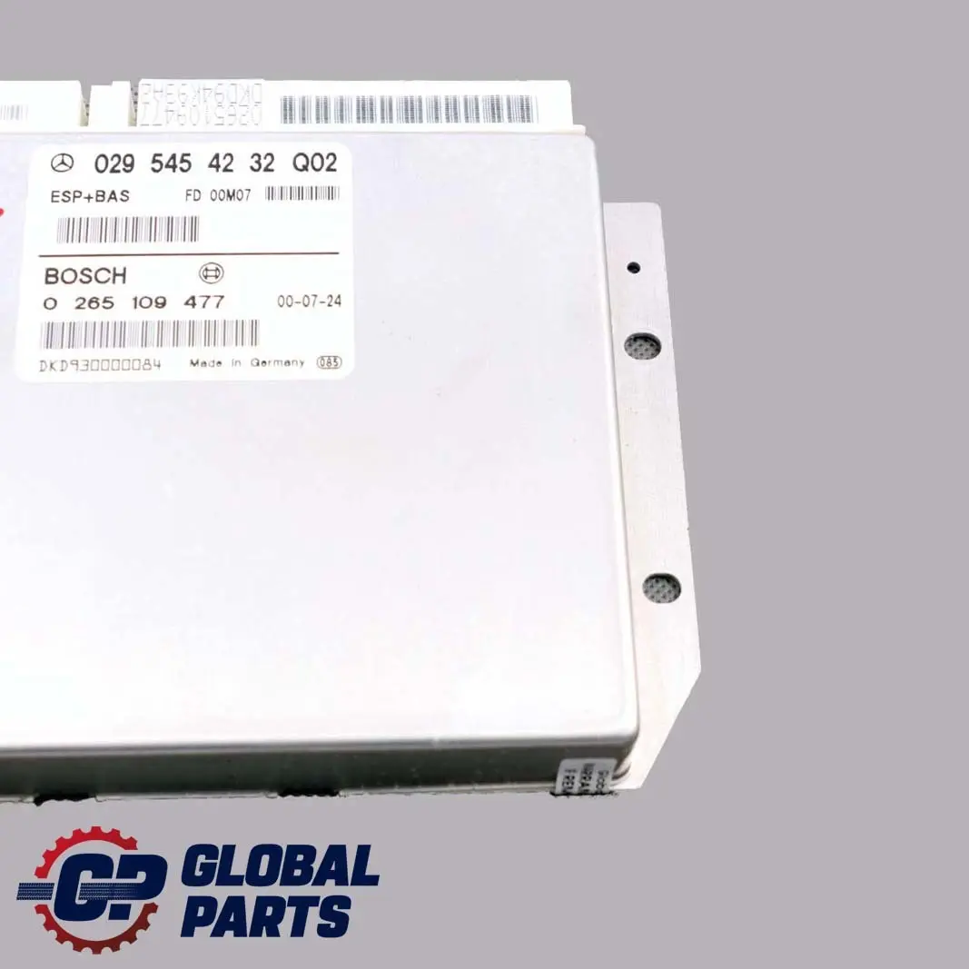 Mercedes-Benz A-Klasse W168 ESP BAS Steuergerät ECU Modul für mit Teilenummer A0295454232 Mercedes-Benz A-Klasse W168 ESP BAS Steuergerät ECU Modul - SKU A0295454232 - Teilenummer A0295454232
