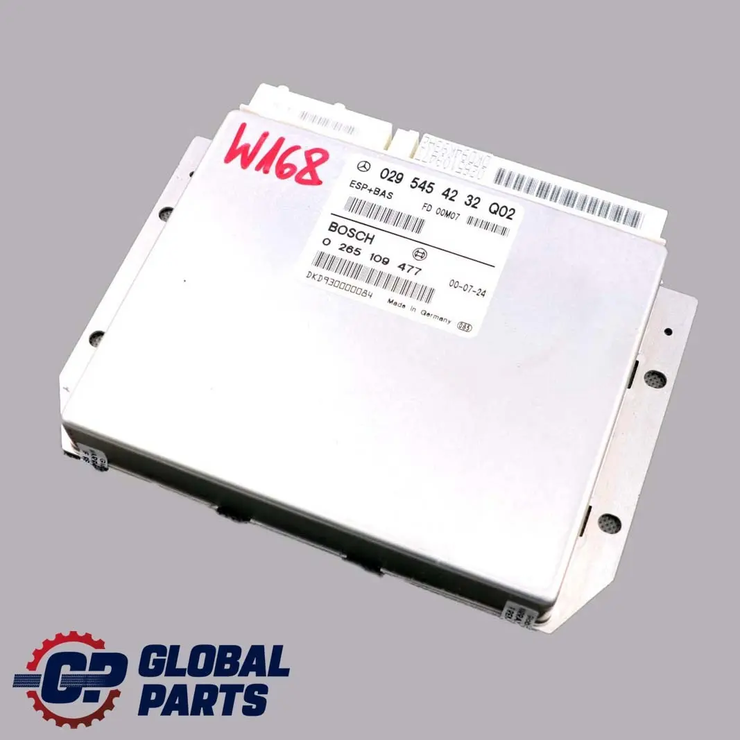 Mercedes-Benz A-Klasse W168 ESP BAS Steuergerät ECU Modul für mit Teilenummer A0295454232 Mercedes-Benz A-Klasse W168 ESP BAS Steuergerät ECU Modul - SKU A0295454232 - Teilenummer A0295454232