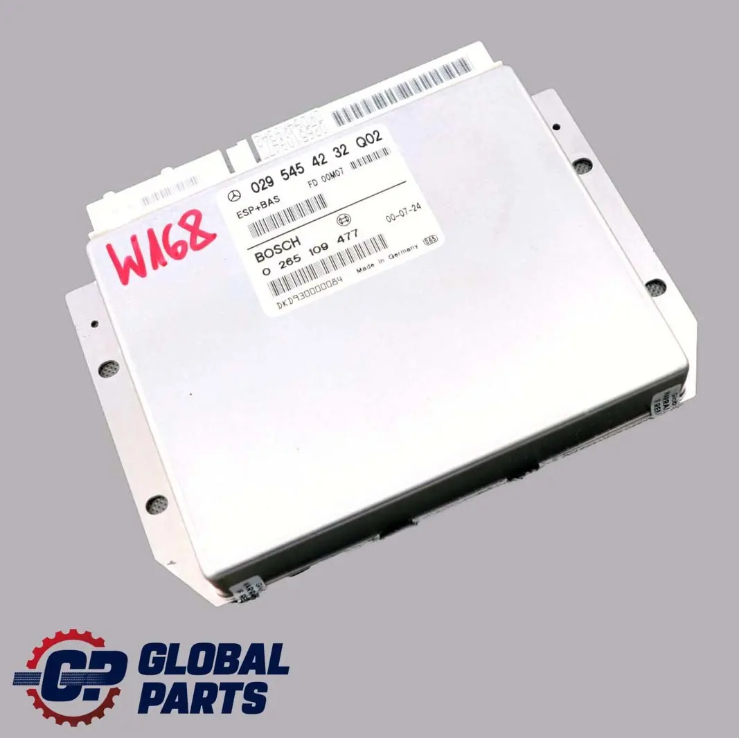 Mercedes-Benz A-Klasse W168 ESP BAS Steuergerät ECU Modul für mit Teilenummer A0295454232 Mercedes-Benz A-Klasse W168 ESP BAS Steuergerät ECU Modul - SKU A0295454232 - Teilenummer A0295454232