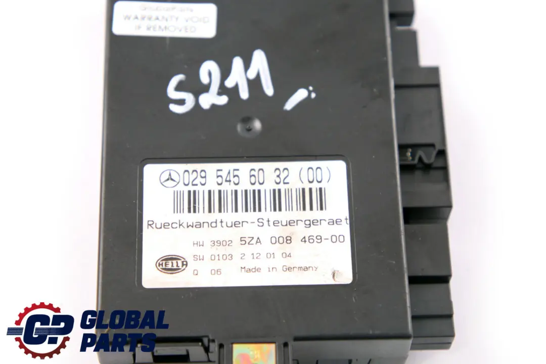 Mercedes-Benz E-Klasse S211 Kombi Heckklappe Freigabe Steuermodul für mit Teilenummer A0295456032 Mercedes-Benz E-Klasse S211 Kombi Heckklappe Freigabe Steuermodul - SKU A0295456032 - Teilenummer A0295456032