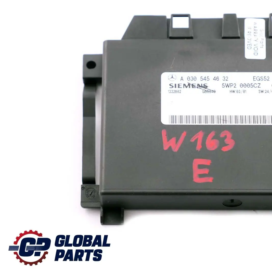 Cambio Unità di controllo della trasmissione ECU Mercedes W163 - SKU A0305454632 - Numero di parte A0305454632