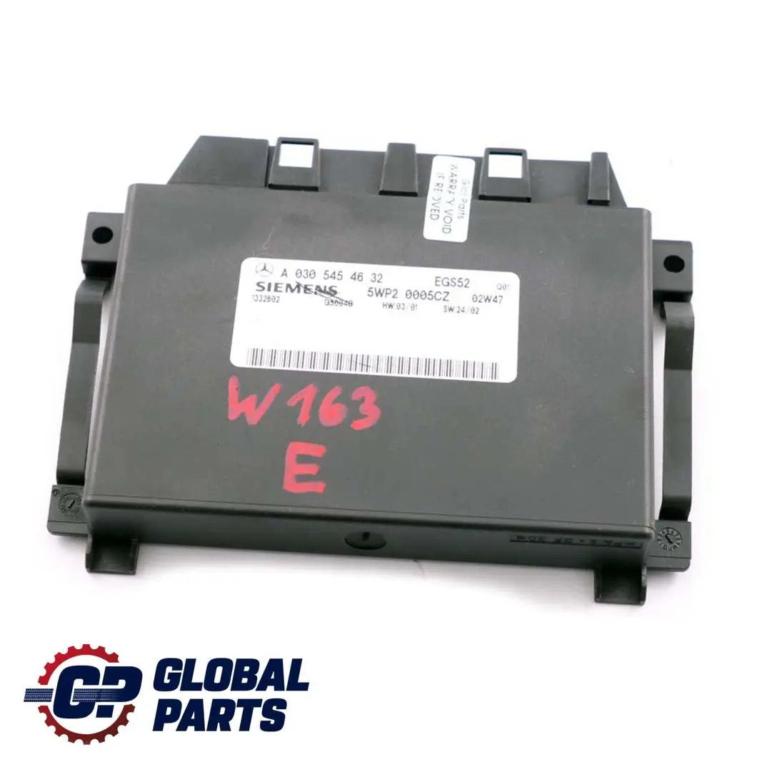 Cambio Unità di controllo della trasmissione ECU per Mercedes W163 con numero di parte A0305454632 Mercedes W163 Cambio Unità di controllo della trasmissione ECU - SKU A0305454632 - Numero di parte A0305454632