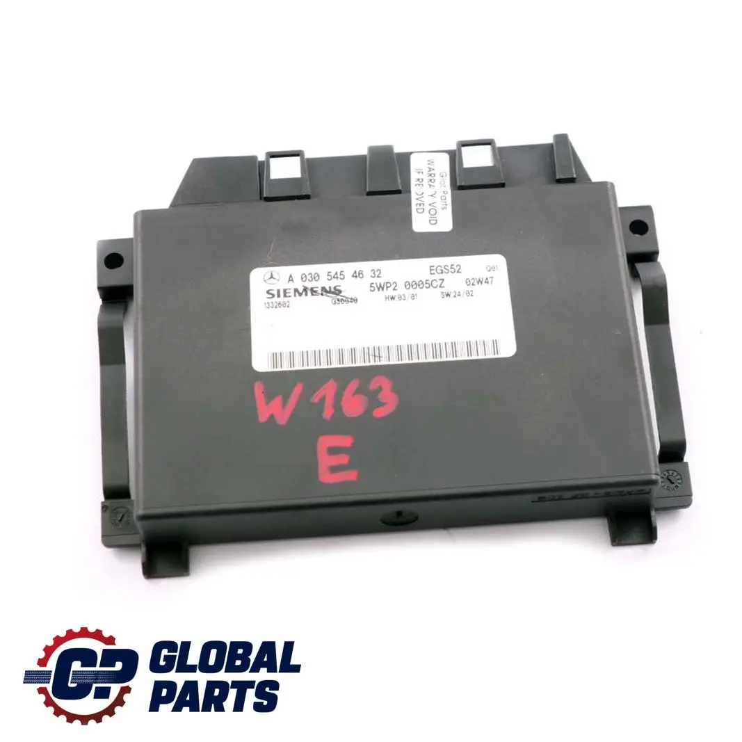 Boîte vitesses Unité contrôle transmission ECU pour Mercedes W163 à propos du numéro de pièce A0305454632 Mercedes W163 Boîte vitesses Unité contrôle transmission ECU - SKU A0305454632 - Numéro de pièce A0305454632