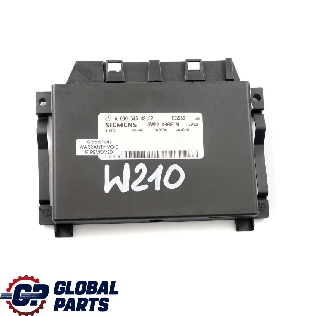 Mercedes-Benz E W210 T-Modell CDI Getriebe Modul Steuergerät für mit Teilenummer A0305454932 Mercedes-Benz E W210 T-Modell CDI Getriebe Modul Steuergerät - SKU A0305454932 - Teilenummer A0305454932