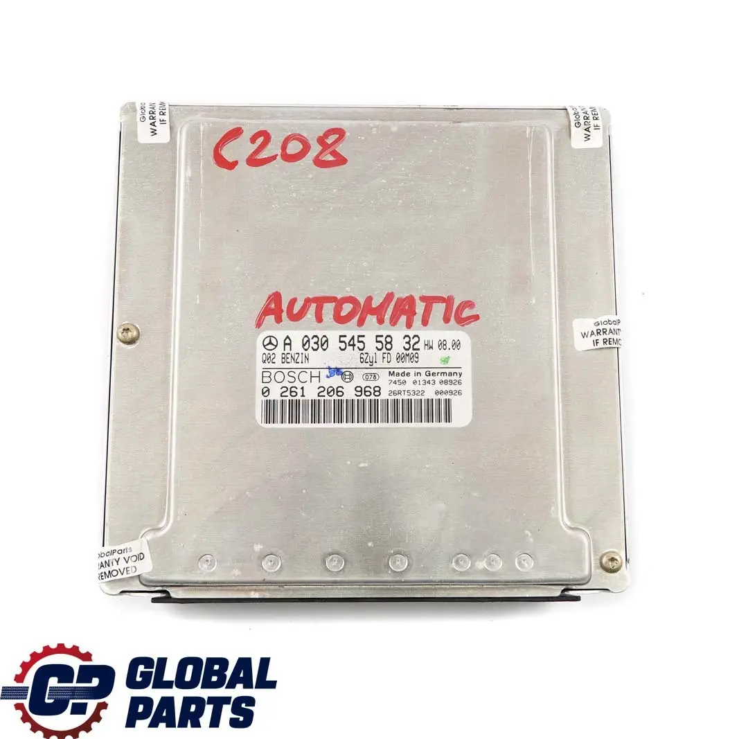 Mercedes-Benz W202 W203 W208 W210 Engine Control Unit Module ECU to with Part number A0305455832 Mercedes-Benz W202 W203 W208 W210 Engine Control Unit Module ECU - SKU A0305455832 - Part number A0305455832