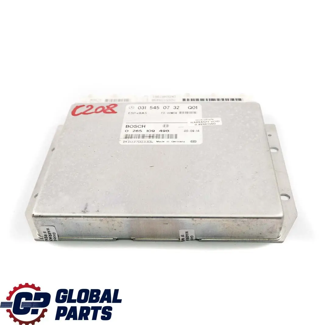 Mercedes-Benz W202 W208 W210 Esp + Bas Modulo Unit? Controllo Ecu per con numero di parte A0315450732 Mercedes-Benz W202 W208 W210 Esp + Bas Modulo Unit? Controllo Ecu - SKU A0315450732 - Numero di parte A0315450732