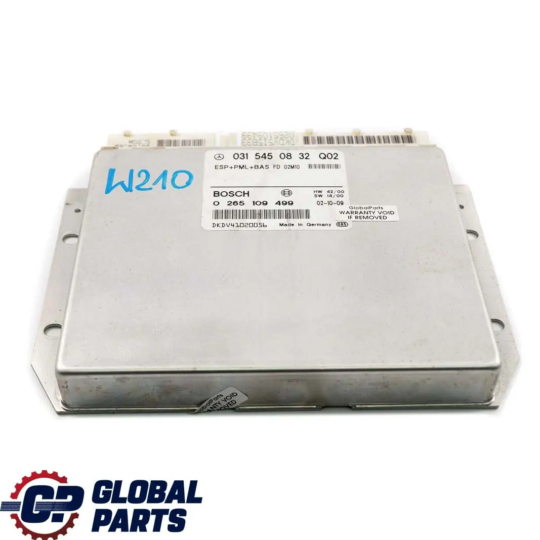  Mercedes-Benz E-Klasse W210 ESP PML BAS Steuergerät ECU Modul - SKU A0315450832 - Teilenummer A0315450832