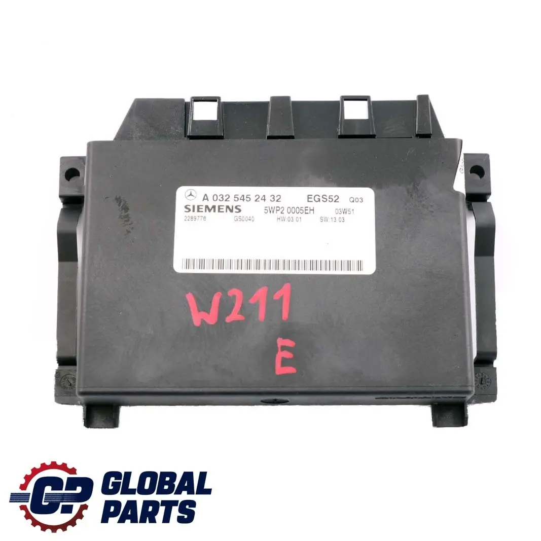 Mercedes-Benz E-Klasse W211 Automatikgetriebe Steuergerät ECU für mit Teilenummer A0325452432 Mercedes-Benz E-Klasse W211 Automatikgetriebe Steuergerät ECU - SKU A0325452432 - Teilenummer A0325452432