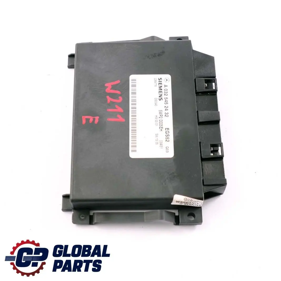 Mercedes-Benz E-Class W211 Automatic Transmission Control Unit Module ECU to with Part number A0325452432 Mercedes-Benz E-Class W211 Automatic Transmission Control Unit Module ECU - SKU A0325452432 - Part number A0325452432