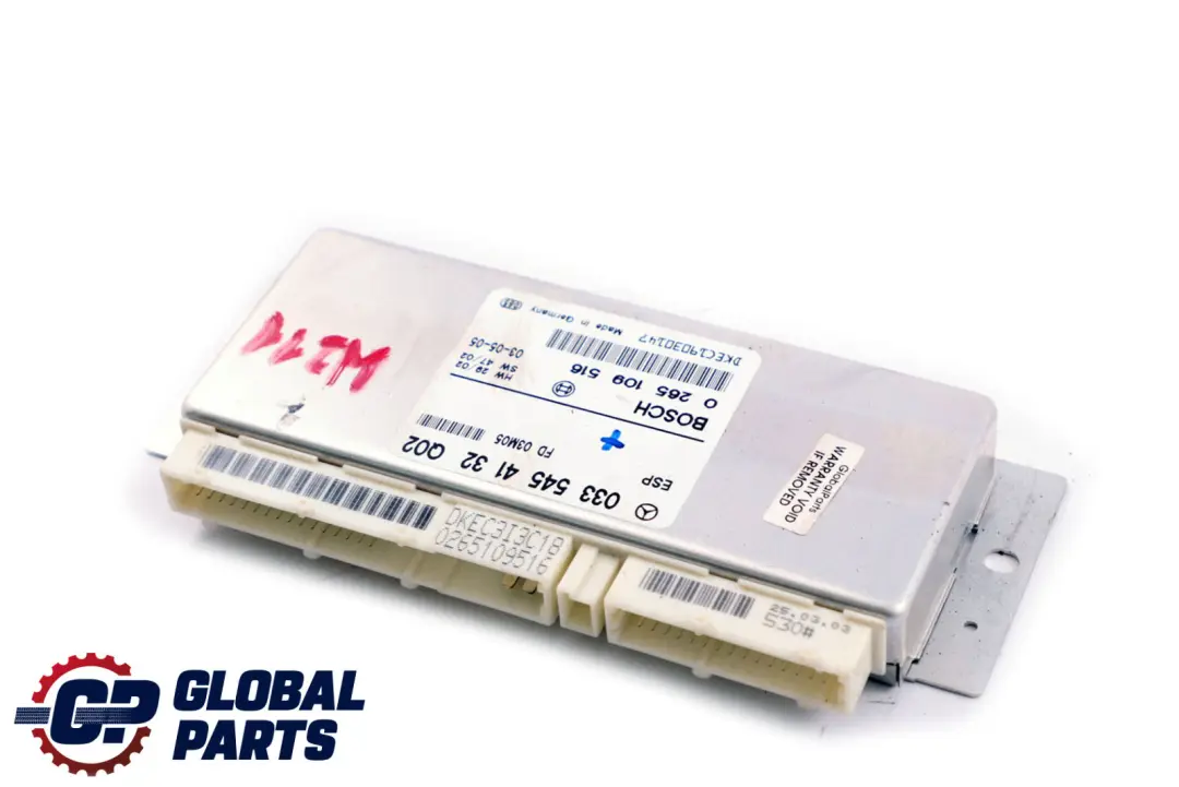 ESP PML Stability Control Unit Module ECU to Mercedes E-Class W211 with Part number A0335454132 Mercedes E-Class W211 ESP PML Stability Control Unit Module ECU - SKU A0335454132 - Part number A0335454132