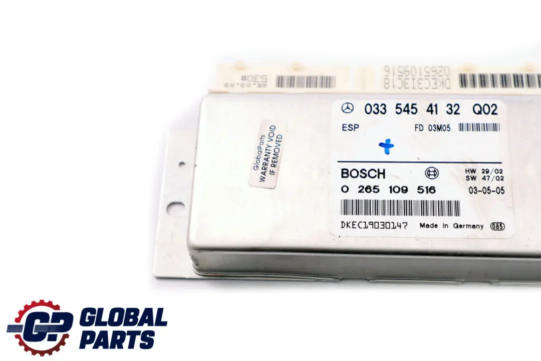 Mercedes-Benz E-Klasse W211 ESP PML Steuergerät ECU Modul für mit Teilenummer A0335454132 Mercedes-Benz E-Klasse W211 ESP PML Steuergerät ECU Modul - SKU A0335454132 - Teilenummer A0335454132