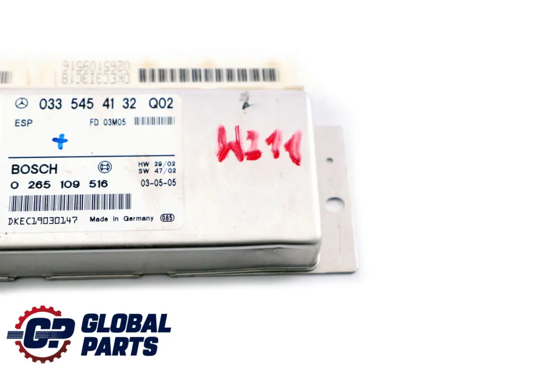 Mercedes-Benz E-Klasse W211 ESP PML Steuergerät ECU Modul für mit Teilenummer A0335454132 Mercedes-Benz E-Klasse W211 ESP PML Steuergerät ECU Modul - SKU A0335454132 - Teilenummer A0335454132