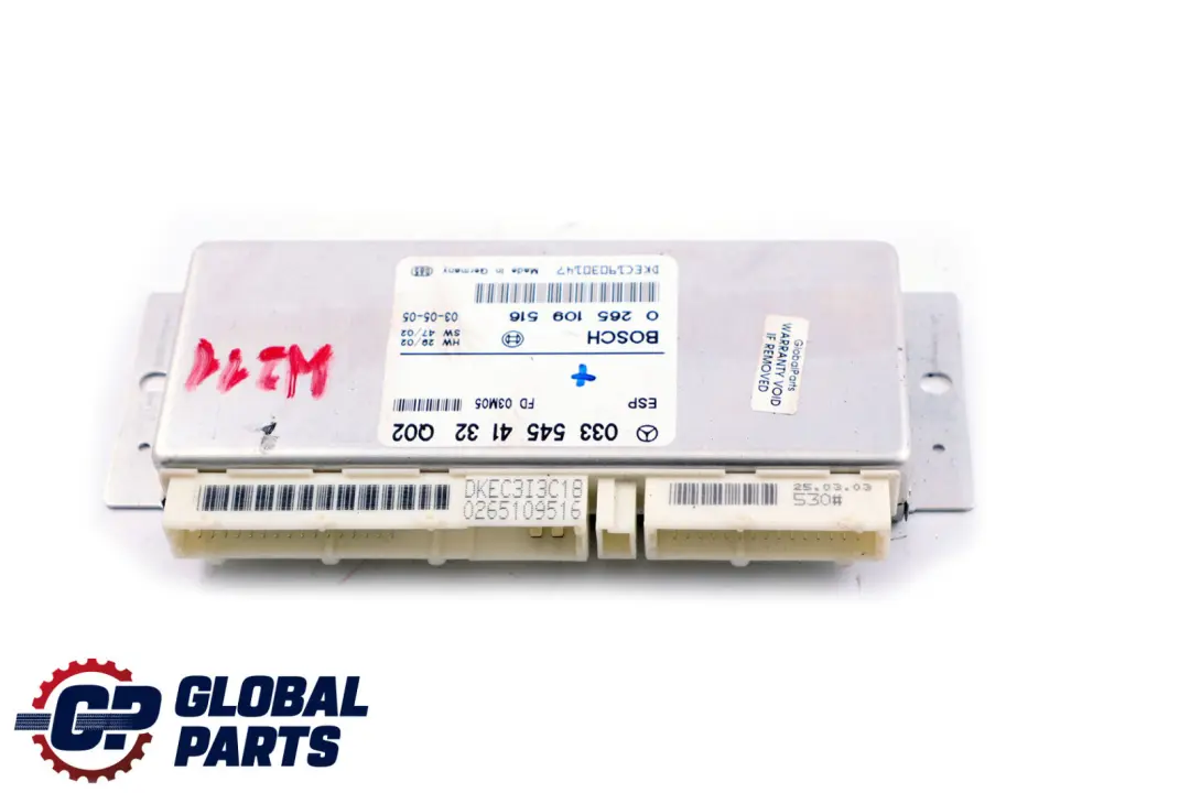 ESP PML Stability Control Unit Module ECU to Mercedes E-Class W211 with Part number A0335454132 Mercedes E-Class W211 ESP PML Stability Control Unit Module ECU - SKU A0335454132 - Part number A0335454132