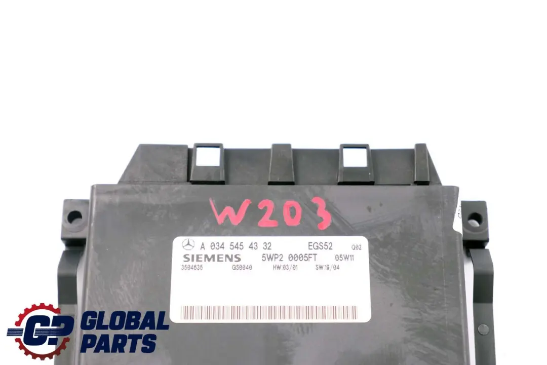 Classe C W203 Cambio Automatico Controllo Trasmissione per Mercedes con numero di parte A0345454332 Mercedes Classe C W203 Cambio Automatico Controllo Trasmissione - SKU A0345454332 - Numero di parte A0345454332