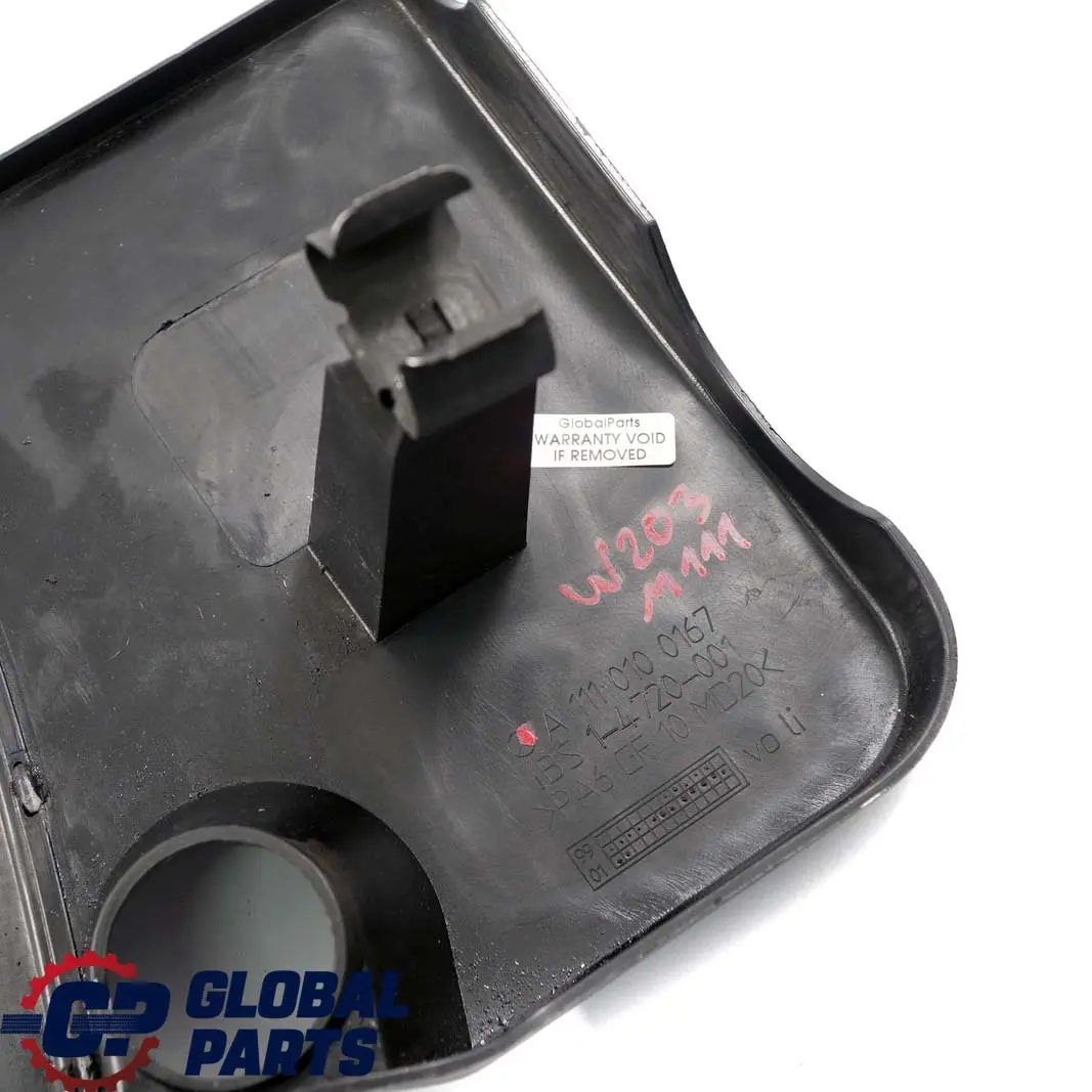 Mercedes-Benz C W203 M111 C 180 Petrol Engine Right O/S Cover Trim A1110100167 to with Part number A1110100967 Mercedes-Benz C W203 M111 C 180 Petrol Engine Right O/S Cover Trim A1110100167 - SKU A1110100967 - Part number A1110100967