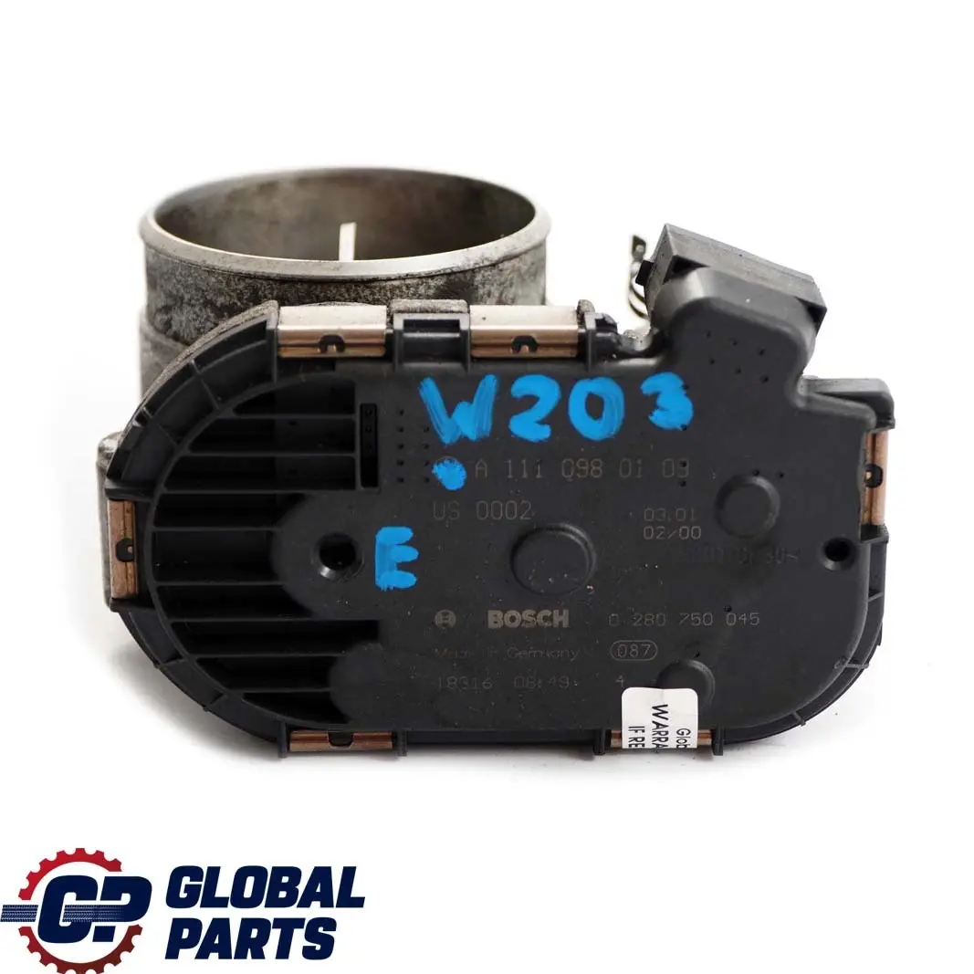 Mercedes-Benz C-Klasse W203 Kompressor M111 M271 Corpo farfallato per con numero di parte A1110980109 Mercedes-Benz C-Klasse W203 Kompressor M111 M271 Corpo farfallato - SKU A1110980109 - Numero di parte A1110980109