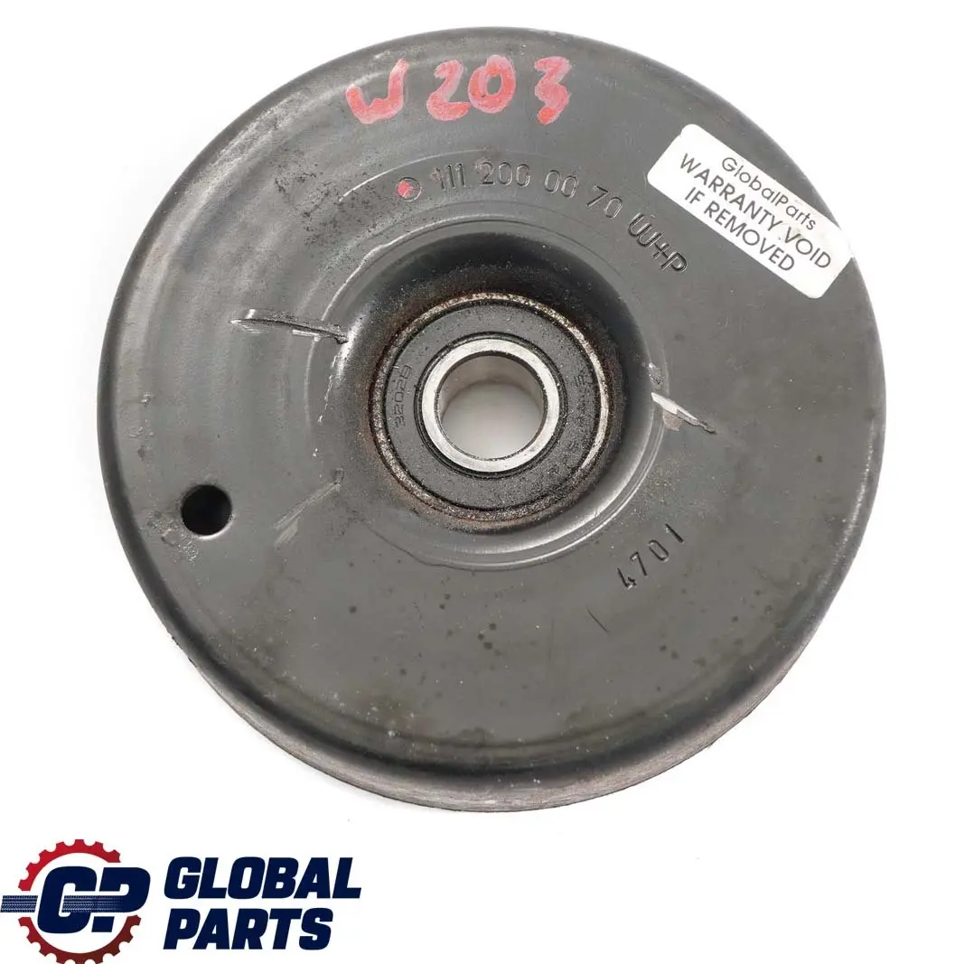 Mercedes-Benz W202 W203 W210 M111 Poulie tendeur courroie de moteur pour à propos du numéro de pièce A1112000070 Mercedes-Benz W202 W203 W210 M111 Poulie tendeur courroie de moteur - SKU A1112000070 - Numéro de pièce A1112000070