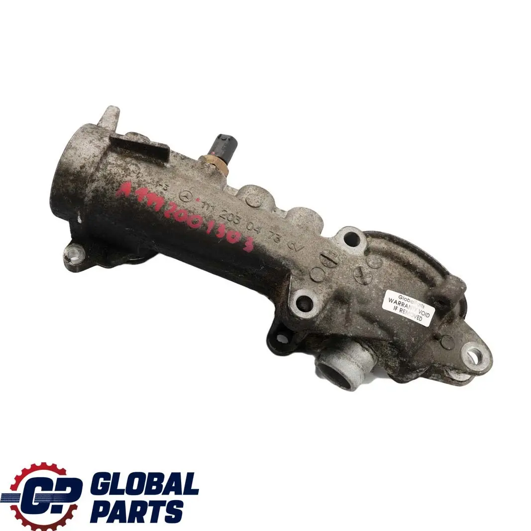 Mercedes W202 W203 W210 M111 Boîtier Thermostat Liquide Refroidissement - SKU A1112001303 - Numéro de pièce A1112001303