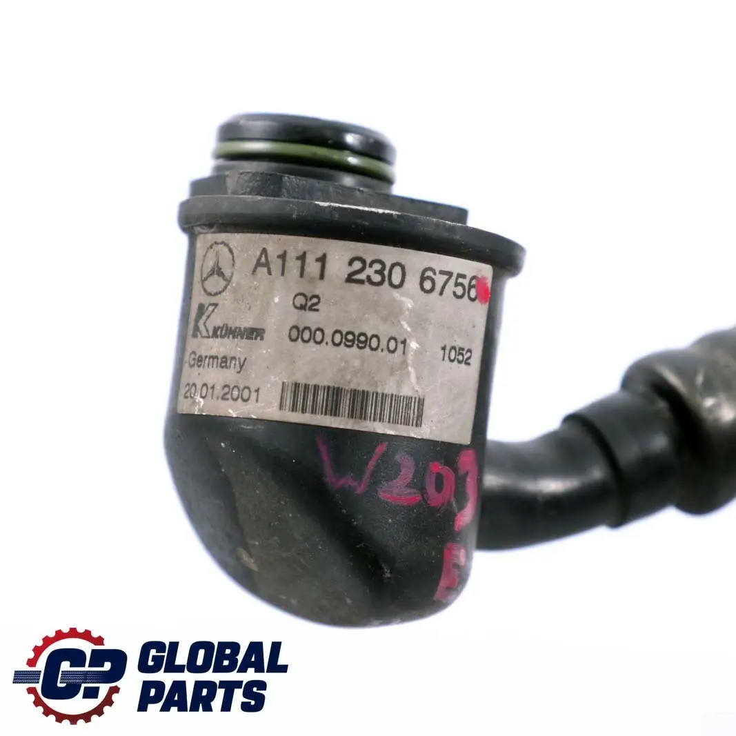 Mercedes-Benz C W203 Tuberias de Aire Acondicionado para con número de pieza A1112306756 Mercedes-Benz C W203 Tuberias de Aire Acondicionado - SKU A1112306756 - Número de pieza A1112306756