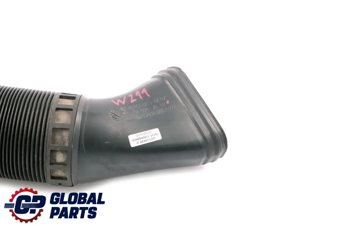 Mercedes-Benz E-Class W211 Air Duct Plastic Pipe Right O/S to with Part number A1120943482 Mercedes-Benz E-Class W211 Air Duct Plastic Pipe Right O/S - SKU A1120943482 - Part number A1120943482