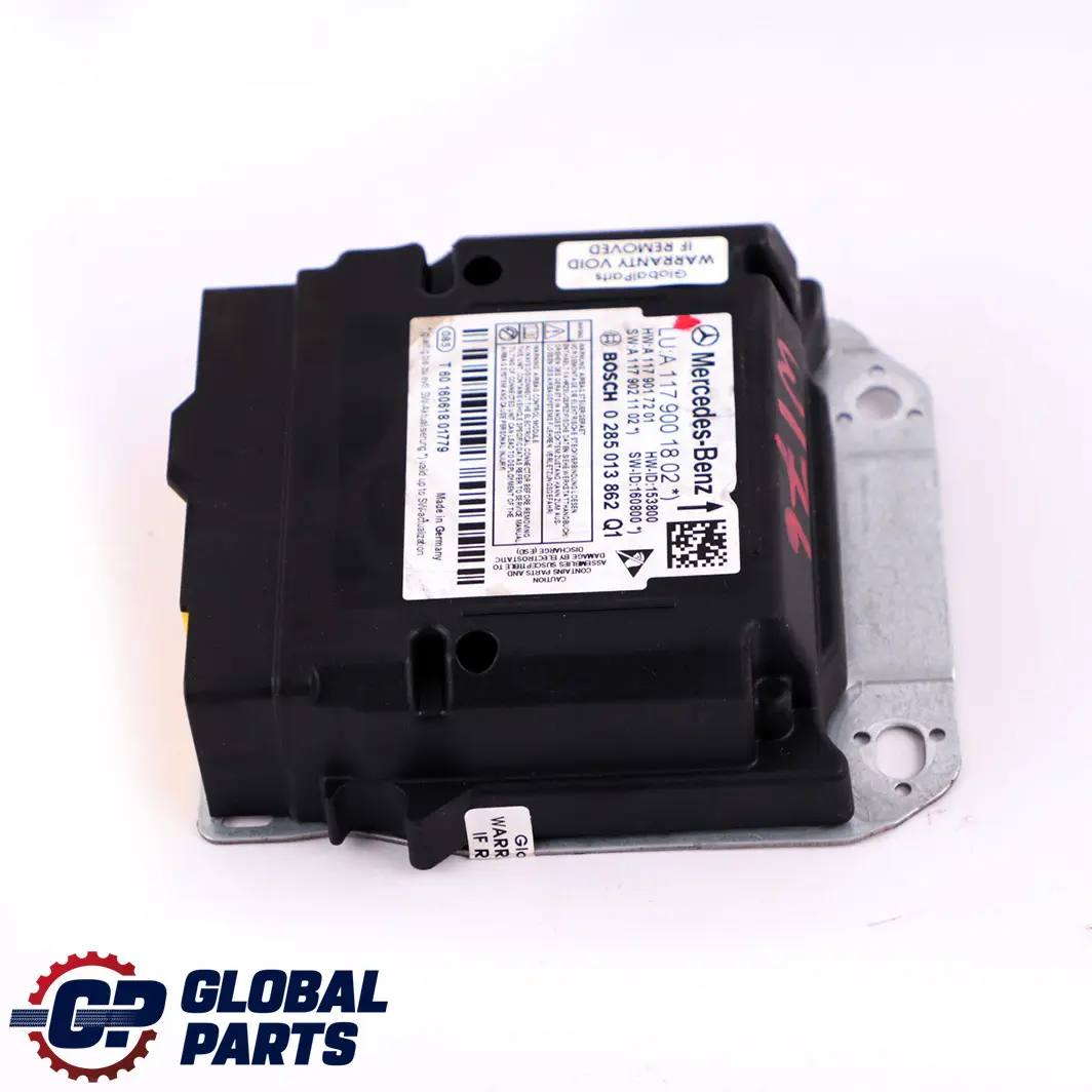 Mercedes W176 Air Module Belt Locking System Control Unit Module ECU - SKU A1179001802 - Part number A1179001802