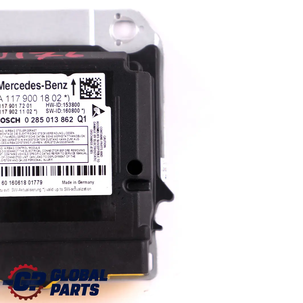Mercedes W176 Air Module Belt Locking System Control Unit Module ECU - SKU A1179001802 - Part number A1179001802
