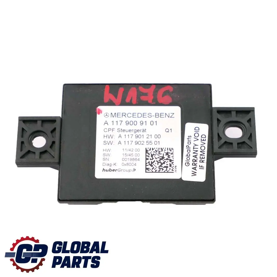 Mercedes W176 CLA C117 Caméra de recul Module de contrôle ECU - SKU A1179009101 - Numéro de pièce A1179009101