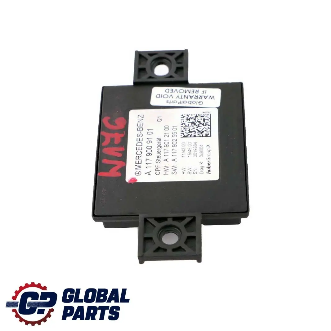 Unidad de módulo de control cámara de visión trasera ECU para Mercedes W176 CLA C117 con número de pieza A1179009101 Mercedes W176 CLA C117 Unidad de módulo de control cámara de visión trasera ECU - SKU A1179009101 - Número de pieza A1179009101