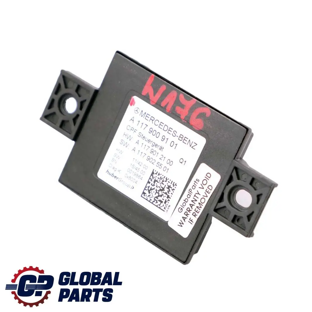  Mercedes-Benz A-Class W176 CLA C117 Rear View Camera Control Module Unit ECU - SKU A1179009101 - Part number A1179009101