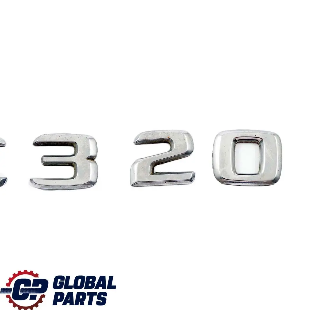 Mercedes-Benz E-Class W210 W211 Trunk Tailgate Adhered Emblem Lettering E320 to with Part number A1248175815 Mercedes-Benz E-Class W210 W211 Trunk Tailgate Adhered Emblem Lettering E320 - SKU A1248175815 - Part number A1248175815