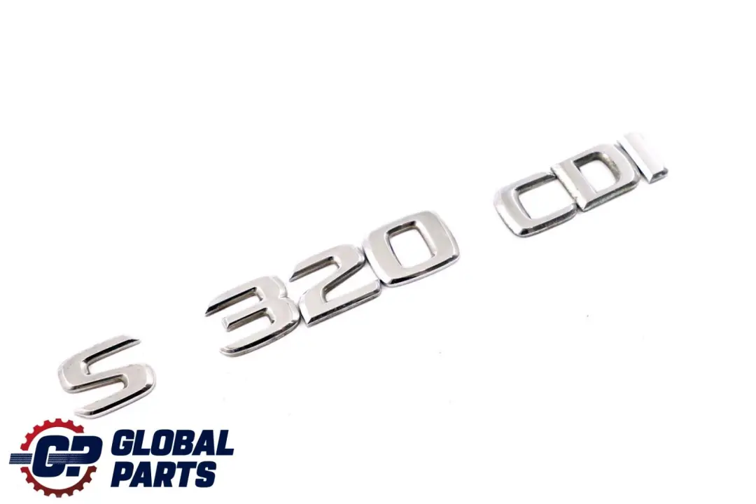 Lettrage d'emblème adhésif sur coffre hayon S 320 CDI pour Mercedes W220 à propos du numéro de pièce A1408173215 Mercedes W220 Lettrage d'emblème adhésif sur coffre hayon S 320 CDI - SKU A1408173215 - Numéro de pièce A1408173215
