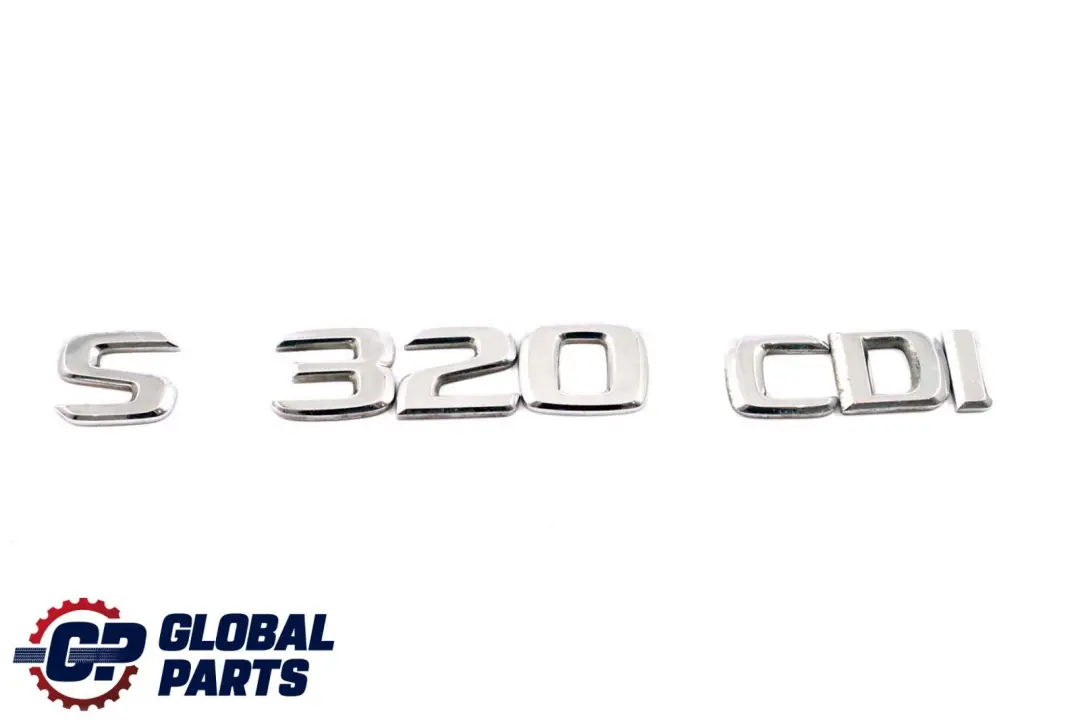 Lettrage d'emblème adhésif sur coffre hayon S 320 CDI pour Mercedes W220 à propos du numéro de pièce A1408173215 Mercedes W220 Lettrage d'emblème adhésif sur coffre hayon S 320 CDI - SKU A1408173215 - Numéro de pièce A1408173215