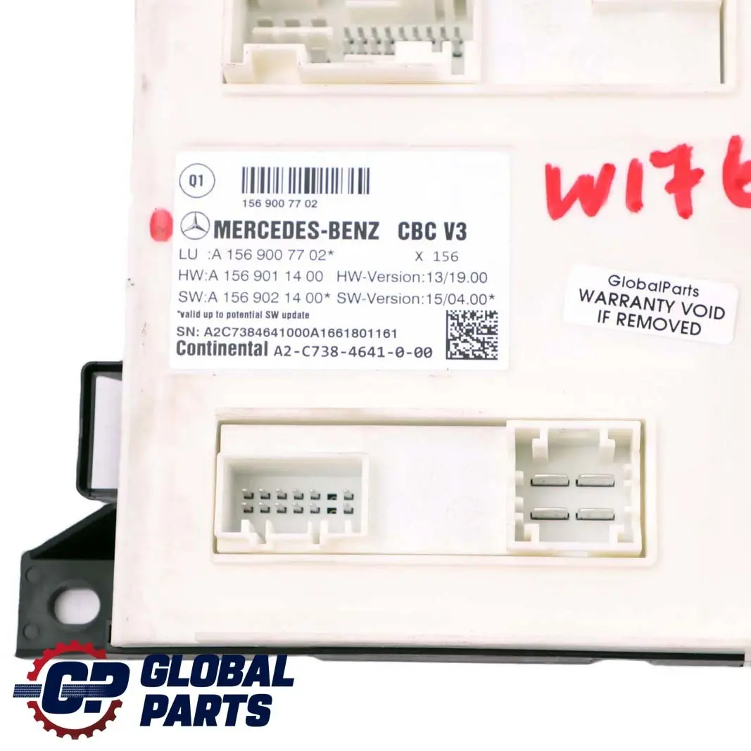 Mercedes W176 W246 SAM Signalbetätigungssteuerungsmodul ECU - SKU A1569007702 - Teilenummer A1569007702
