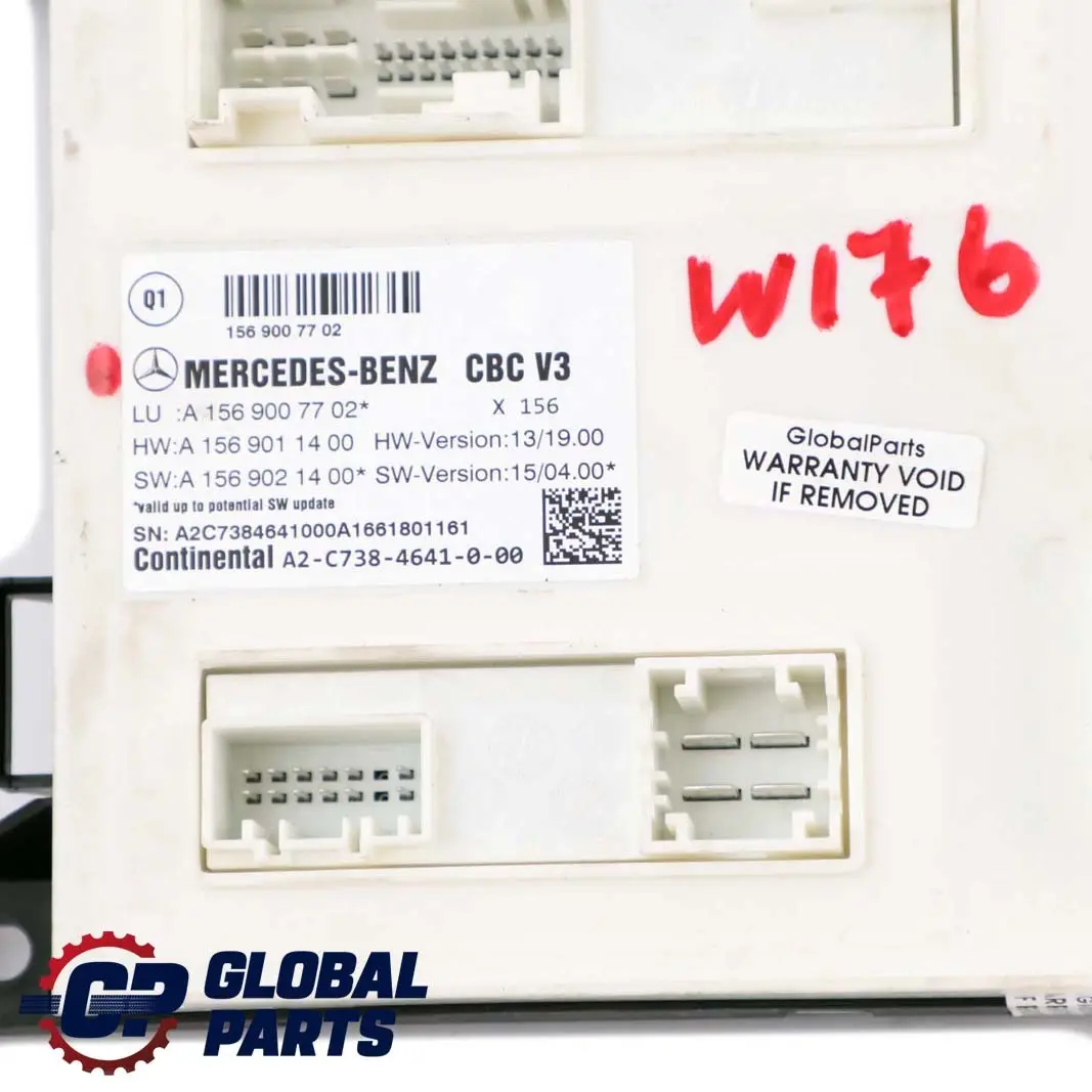 Mercedes W176 W246 SAM Signalbetätigungssteuerungsmodul ECU - SKU A1569007702 - Teilenummer A1569007702