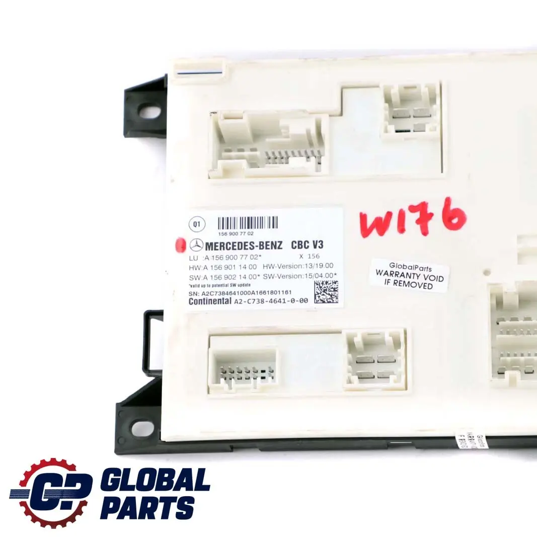 Mercedes W176 W246 SAM Signalbetätigungssteuerungsmodul ECU - SKU A1569007702 - Teilenummer A1569007702