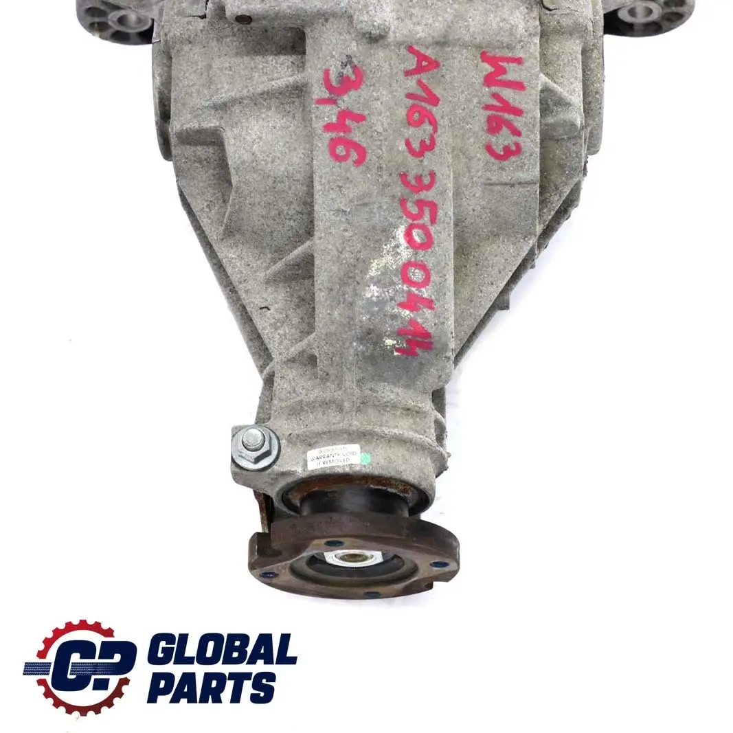 Mercedes-Benz ML W163 Diferencial trasero 3,46 Ratio GARANTIA para con número de pieza A1633500414 Mercedes-Benz ML W163 Diferencial trasero 3,46 Ratio GARANTIA - SKU A1633500414 - Número de pieza A1633500414