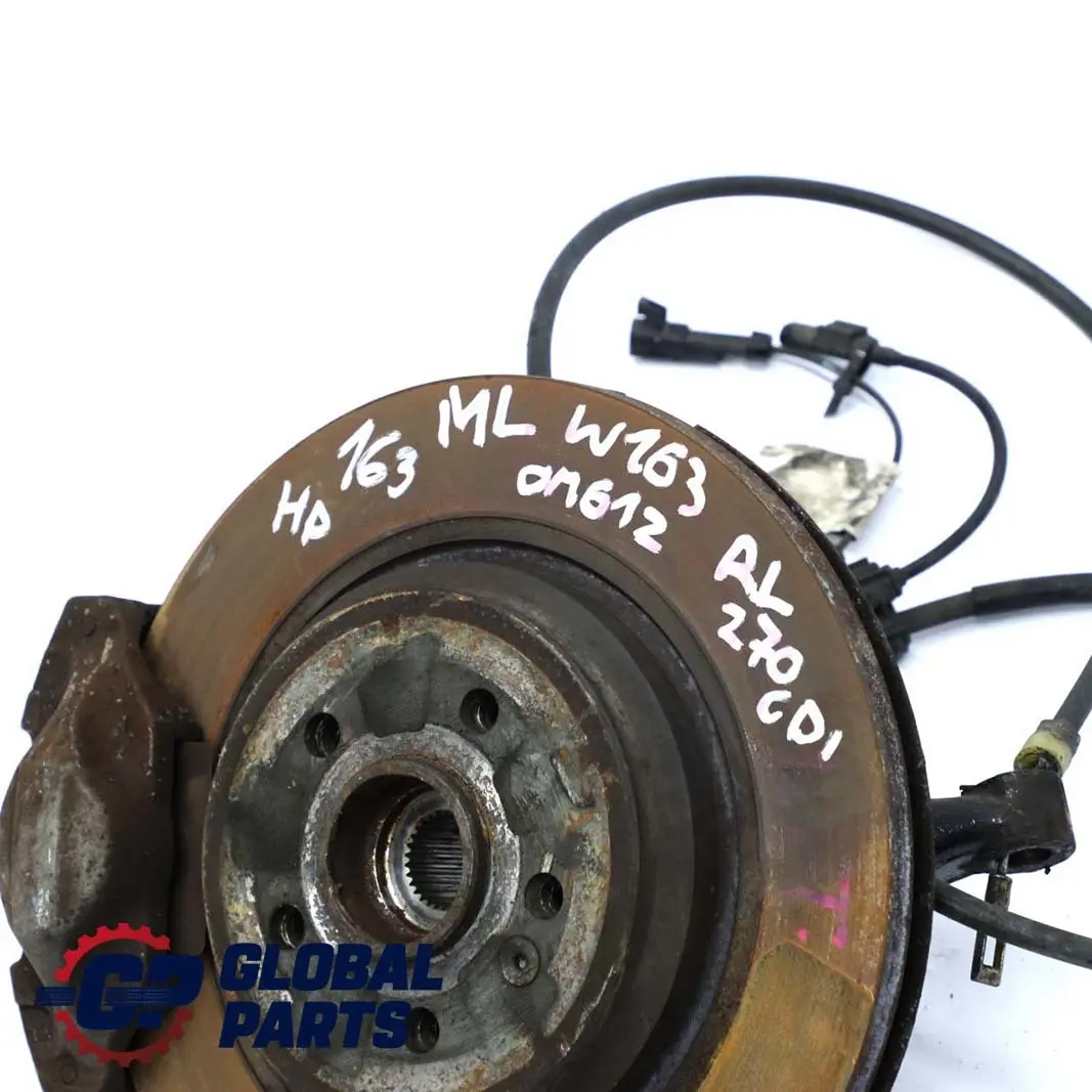  Mercedes-Benz M-Class ML W163 270 CDI Rear Left N/S Suspension Brake Wheel Hub - SKU A1633500508 - Part number A1633500508