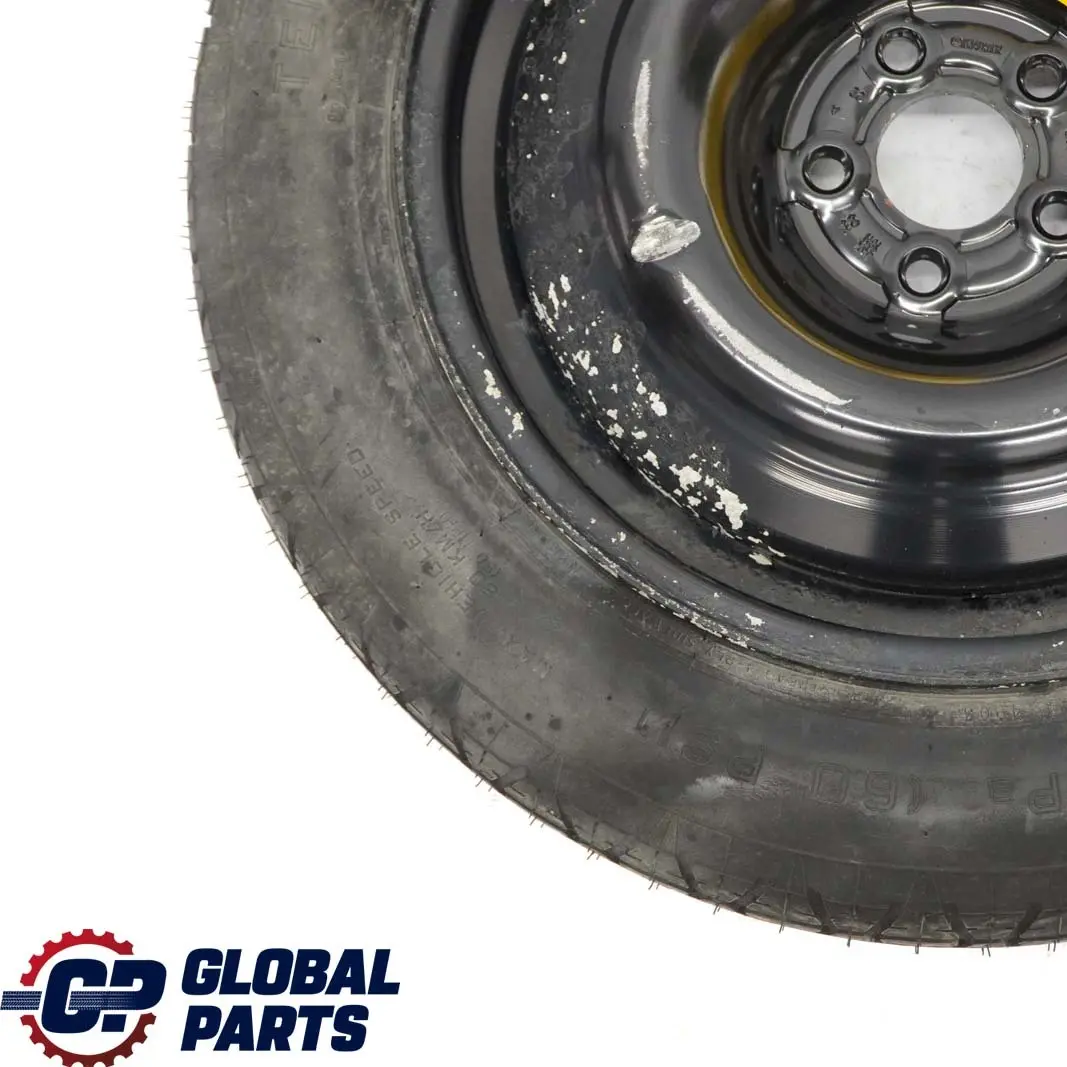 Mercedes-Benz M ML W163 Roue de secours Dunlop Pneu acier R18 155/90 - SKU A1634011102 - Numéro de pièce A2044000302