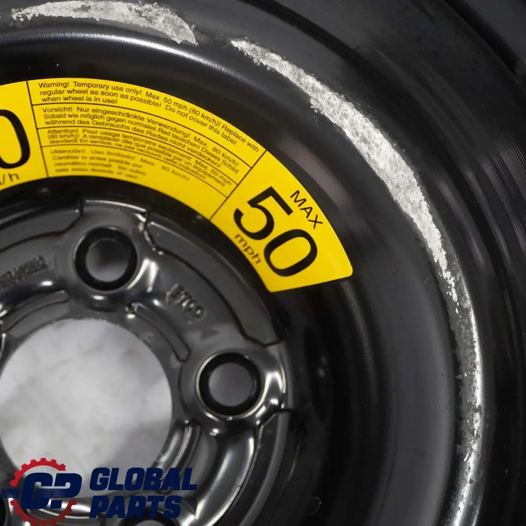 Mercedes W163 Dunlop Ruota scorta in acciaio Pneumatico R18 155/90 - SKU A1634011102 - Numero di parte A2044000302