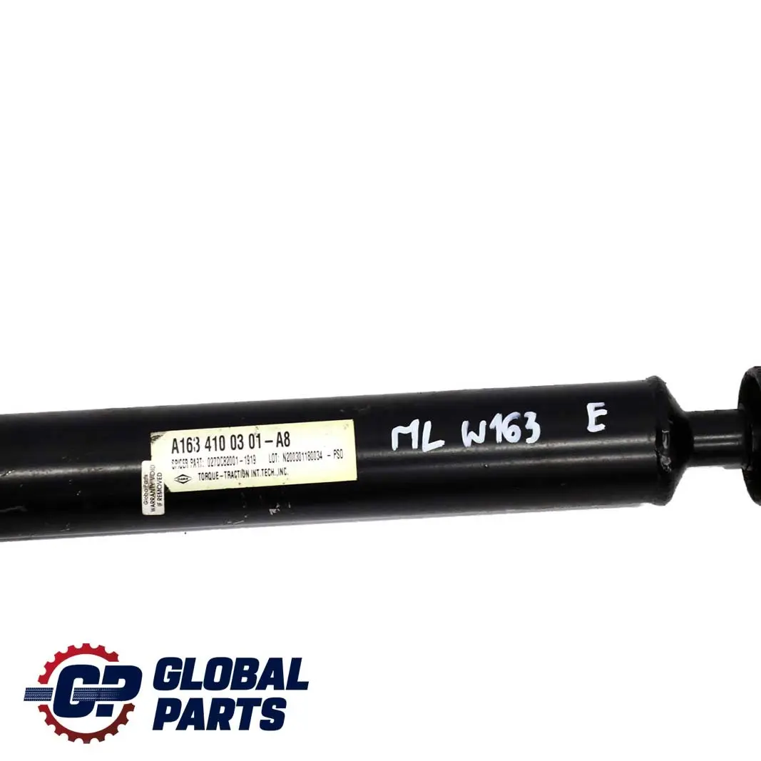 Benz ML W163 Front Drive Prop Shaft Propshaft Automatic to Mercedes with Part number A1634100301 Mercedes Benz ML W163 Front Drive Prop Shaft Propshaft Automatic - SKU A1634100301 - Part number A1634100301