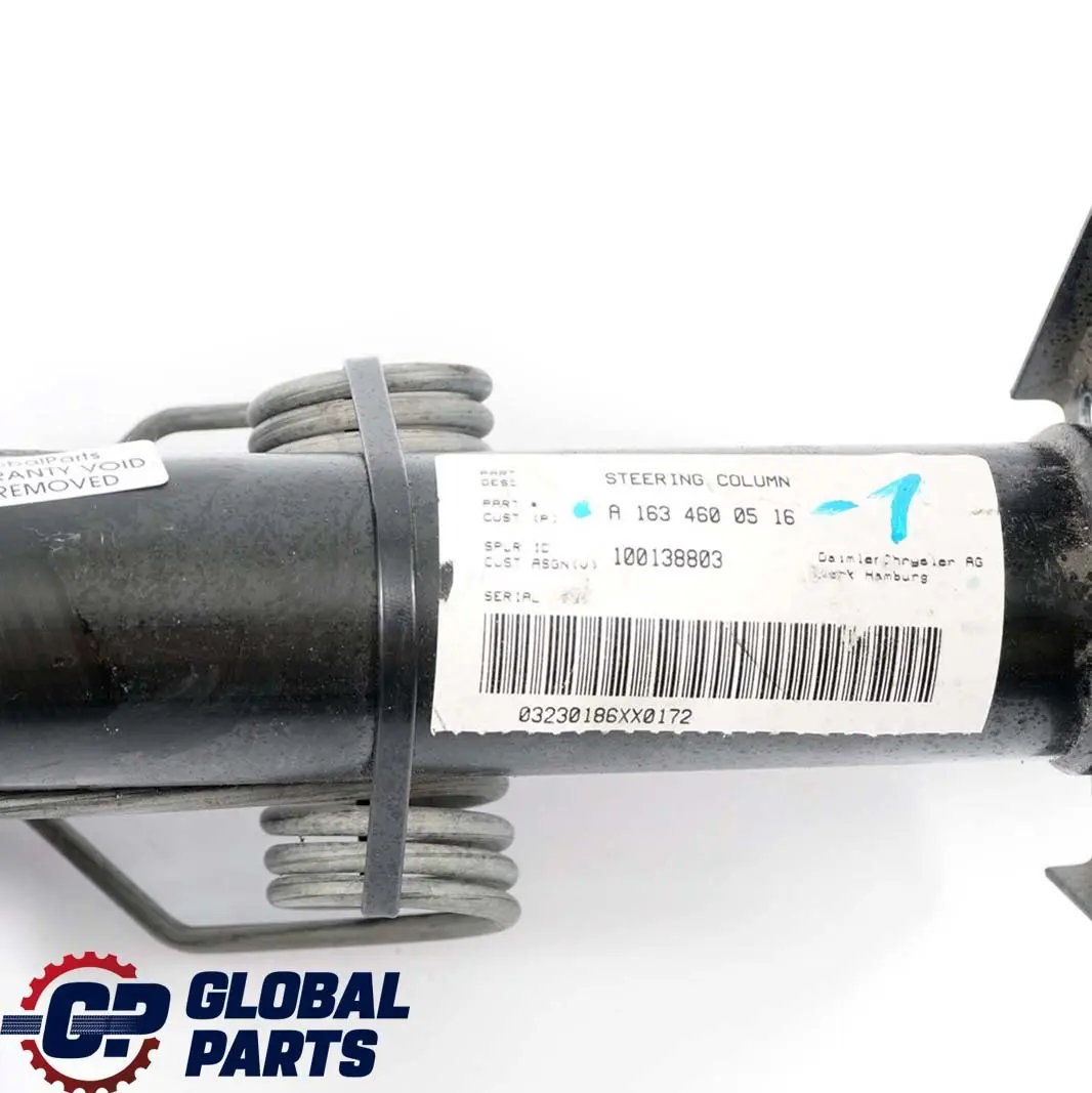 Kolumna Kierownicza do Mercedes W163 o numerze A1634600516 Mercedes W163 Kolumna Kierownicza - SKU A1634600516-1 - Numer Części A1634600516