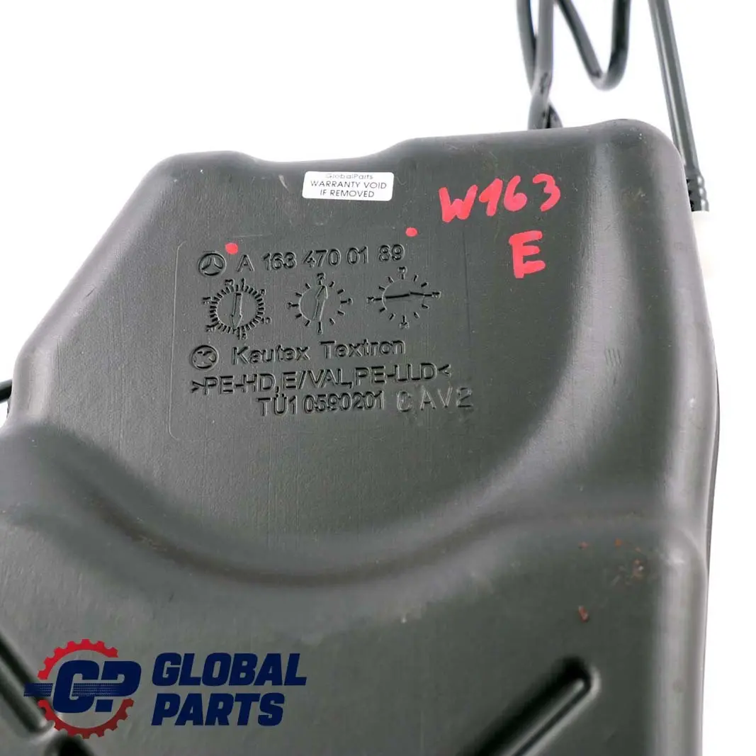 Benz ML Class W163 Fuel Expansion Tank Bottle to Mercedes with Part number A1634700189 Mercedes Benz ML Class W163 Fuel Expansion Tank Bottle - SKU A1634700189 - Part number A1634700189