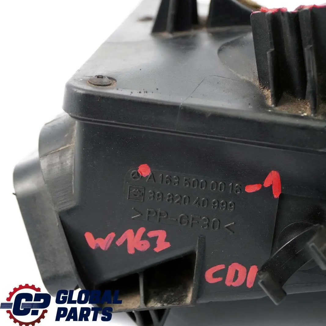  Mercedes-Benz M ML 270 CDI W163 1 Air Intake Filter Box Housing - SKU A1635000016-1 - Part number A1635000016