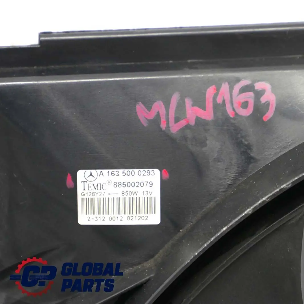 Mercedes Benz ML Class W163 Engine Cooling Radiator Blower Fan - SKU A1635000293 - Part number A1635000293
