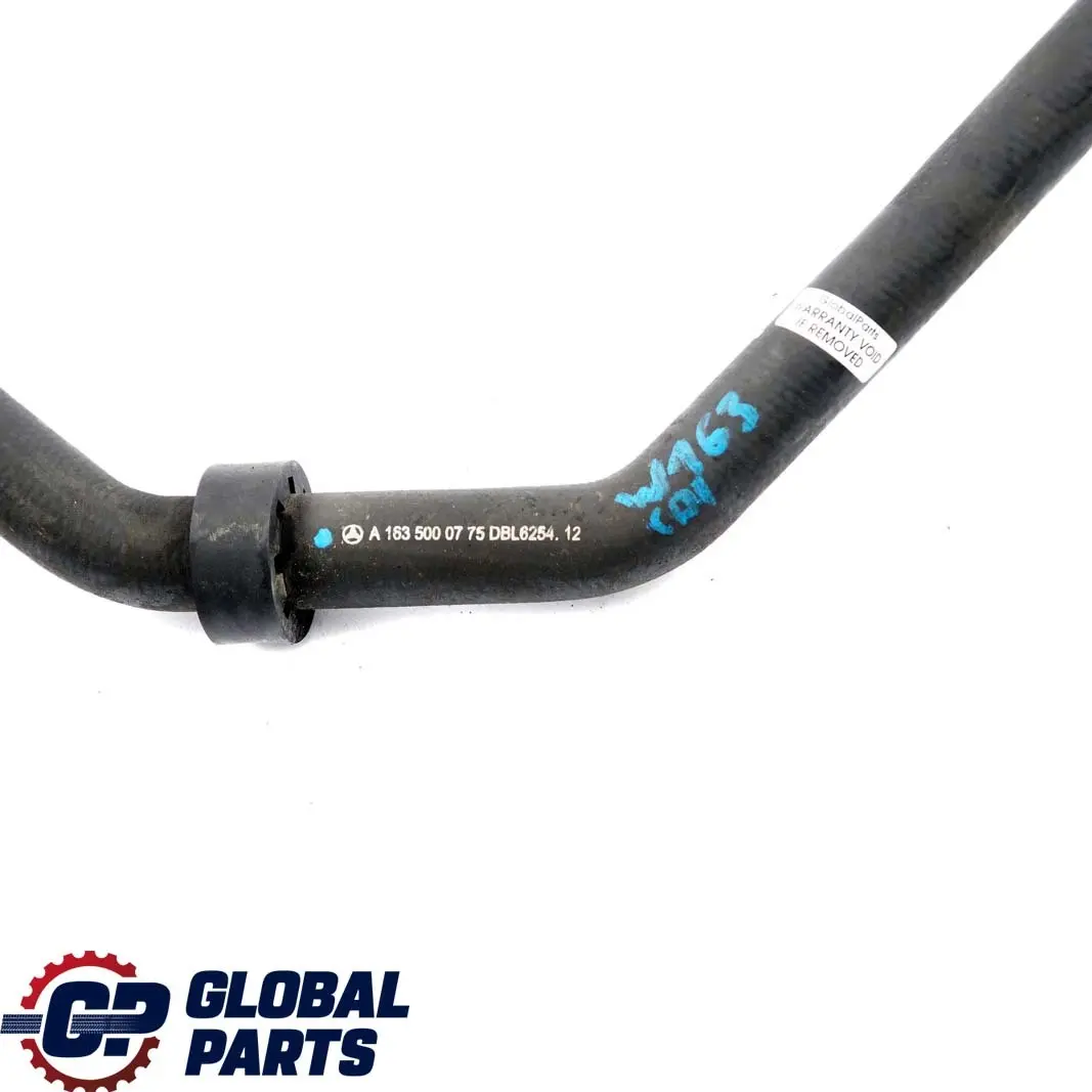  Mercedes-Benz W163 ML 270 CDI OM612 Radiator Coolant Hose Line - SKU A1635000775 - Part number A1635000775