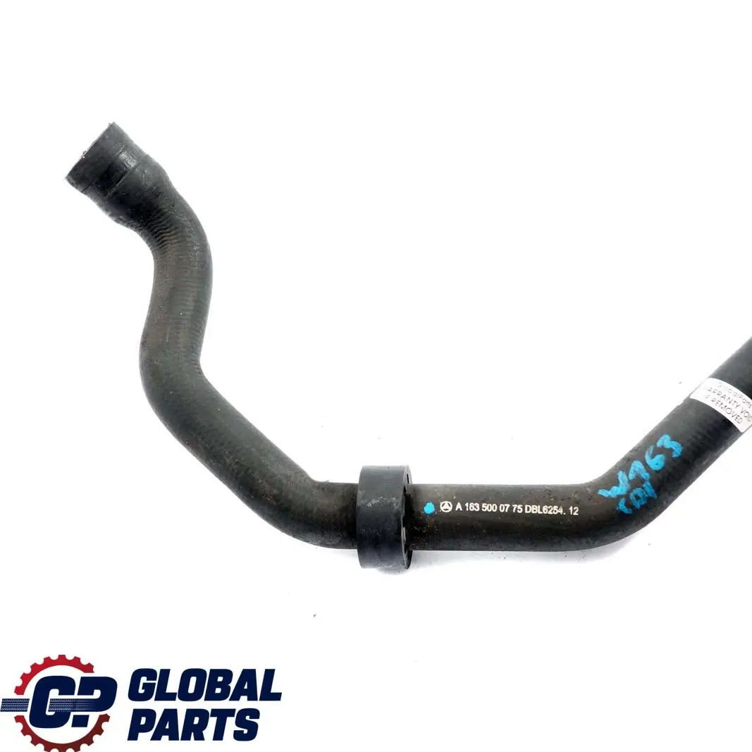  Mercedes-Benz W163 ML 270 CDI Radiateur Tuyau Flexible - SKU A1635000775 - Numéro de pièce A1635000775