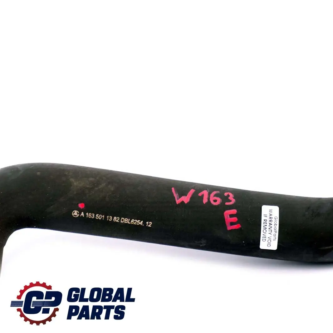 Mercedes W163 Radiator Lower Hose Pipe Tube - SKU A1635011382 - Part number A1635011382