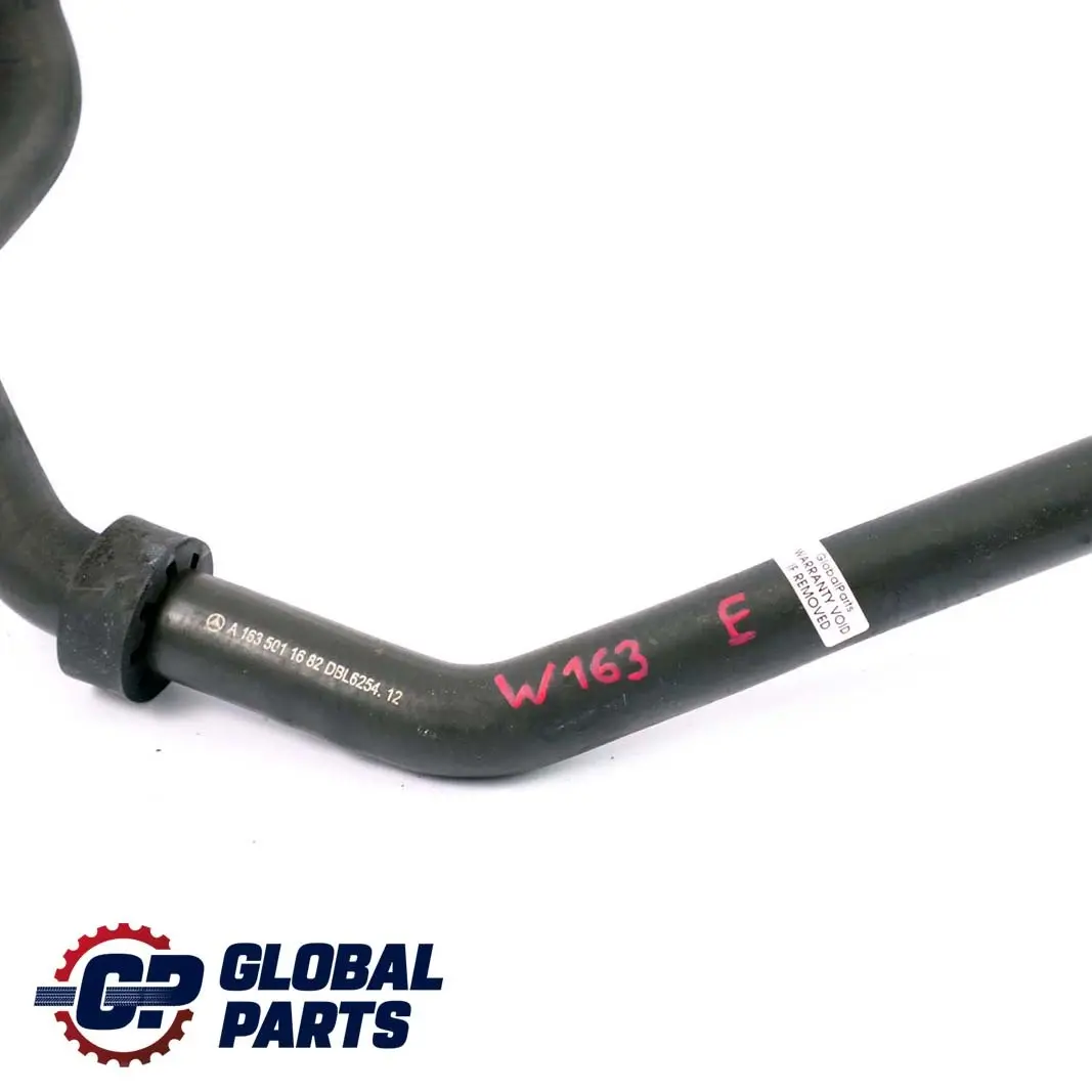  Mercedes-Benz M-Class ML W163 Expansion Tank Hose Pipe - SKU A1635011682 - Part number A1635011682