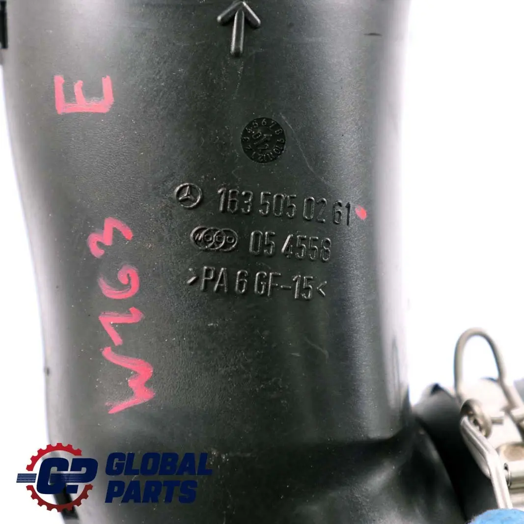 Mercedes ML W163 Plastic Air Intake Pipe Hose - SKU A1635050261 - Part number A1635050261