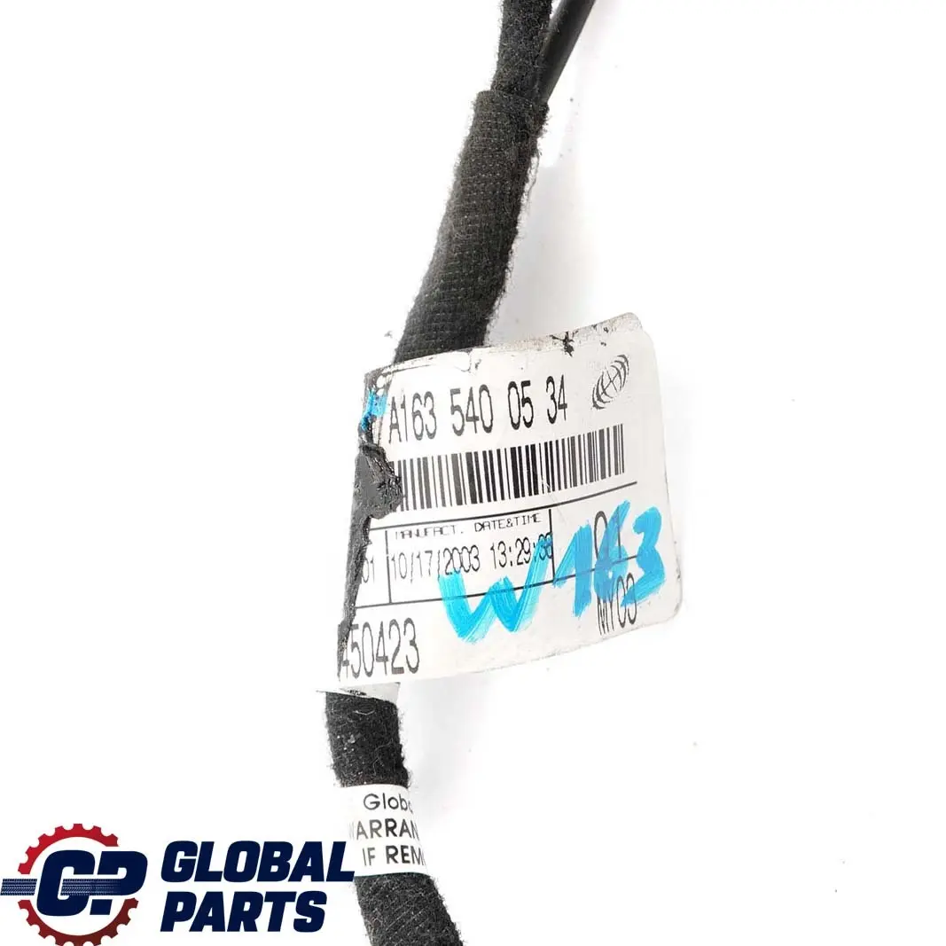 Puerta Delantera Izquierda Derecha Mazo De cables para Mercedes M ML W163 con número de pieza A1635400534 Mercedes M ML W163 Puerta Delantera Izquierda Derecha Mazo De cables - SKU A1635400534 - Número de pieza A1635400534